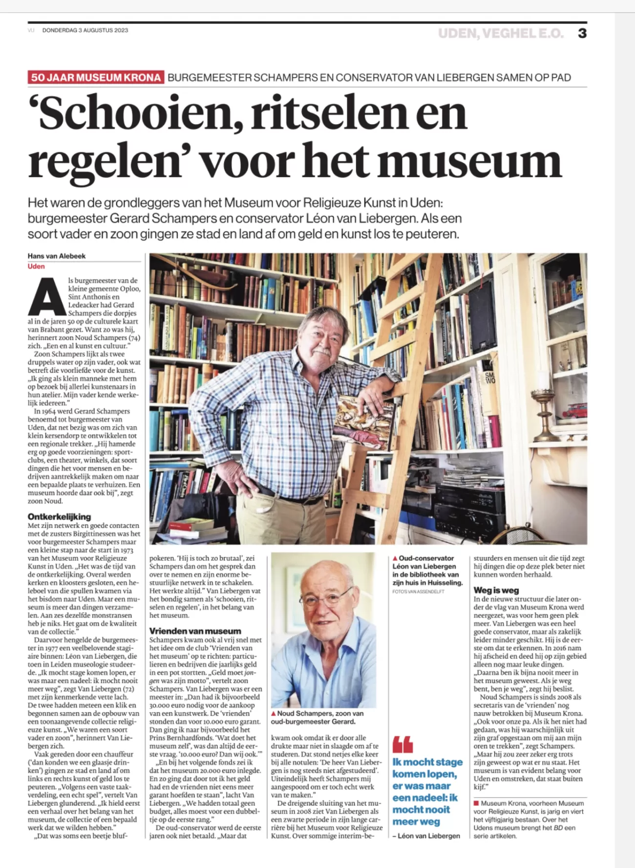 'Schooien, ritselen en regelen' voor het museum • Brabants Dagblad